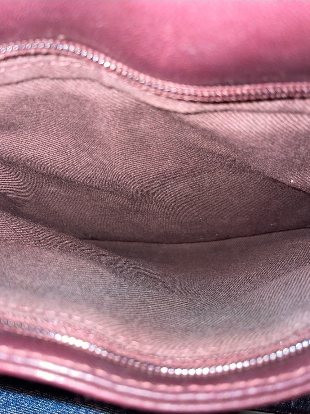 Etienne Aigner Burgundy Leather Shoulder Tote - Picture 7 of 9